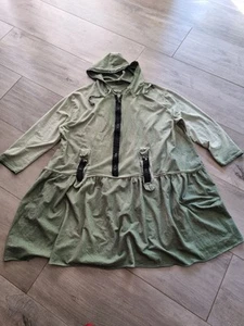 Lagenlook Overzise Sweatkleid, Gr. 50 -54, hellgrün,neu - Bild 1 von 7