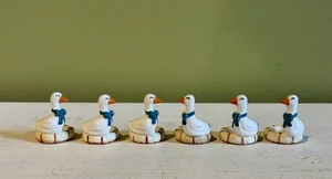 Porzellan Retro Gans Serviettenringe - CCCC Korea 6er Set - Bild 1 von 9