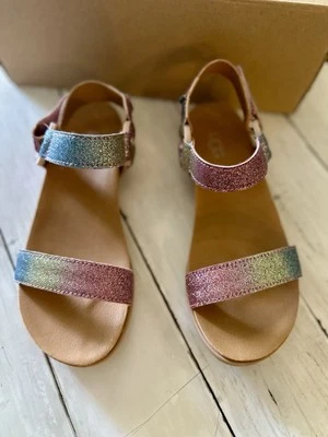 UGG Rynell NUEVA Sandalia Chicas Chancla Arco Iris Brillo Foto 1 de 4