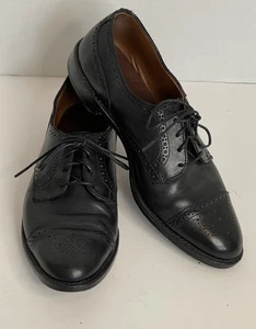 Allen Edmonds Strand Herren Schwarz Leder Oxford-Schuhe Schnürschuhe Budapester Schuhe Größe 11D - Bild 1 von 13