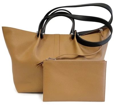 AllSaints Allington Leather Tote Women's Shopper Shoulder Bag Purse Palisade Tan - Image 1 of 4