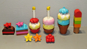 Lego Duplo CREATIVE DESSERTS Ice Cream Popsicle Cupcake Cake Treats