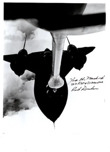 SR-71 Flight Photograph Signed by Air Force SR Pilot Rich Graham! - Picture 1 of 3