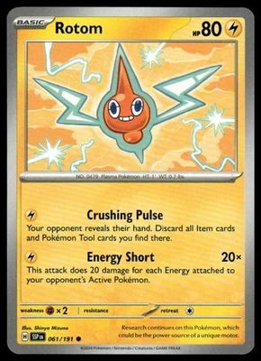 SV08: Surging Sparks #061/191 Rotom - Image 1 of 2