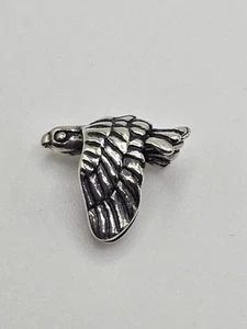 Authentic Trollbeads Falcon Sterling Silver Retired Bead Charm - Picture 1 of 7
