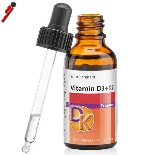 Sanct Bernhard, Vitamin D3+K2, 30 ml Vitamina D3 + K2  - Immagine 1 di 1