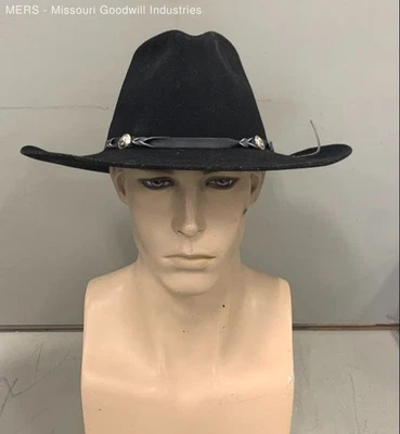 Sombrero de Vaquero Bailey Negro Hombre Talla 7 1/4 Foto 1 de 4