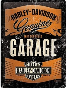 Harley Davidson Garage embossed special edition metal sign 400mm x 300mm - Picture 1 of 1