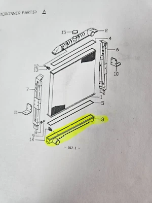 Radiador depósito inferior, Nissan UD, J08 eng, 05-07, 18HD,2000,23DH,23LP,2600,3300 Foto 1 de 2