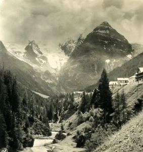Italien Alpen Trentiner Trafoi Madatschkopf alter NPG Stereo Stereoview Foto 1900 - Bild 1 von 3