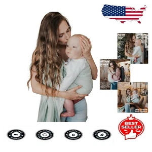 Adjustable Organic Linen Baby Sling - 68'' Ring Carrier for Modern Parents - Picture 1 of 9