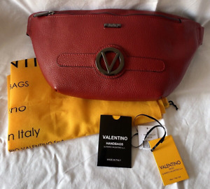 NWT! Valentino by Mario Valentino Mickey The Grain Leather Belt Bag in Red-Lyst