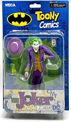 NECA DC TOONY COMICS  THE JOKER 6" Action Figure. New And Sealed Card box - Image 1 of 4