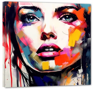 Melania Pop Faces Abstrakt art  Sensual Bilder 100x100 Aktuel art Modern FC26 - Bild 1 von 2