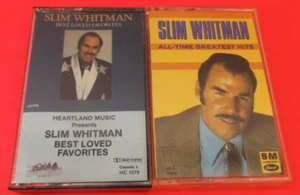 Slim Whitman - Lot 2 Cassette Tapes Best Loved Favorites, All-Time Greatest Hits - Picture 1 of 2