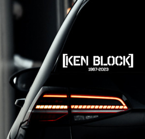Ken Block RIP Aufkleber Rally Legende Autoaufkleber Tuningsticker 20cm
