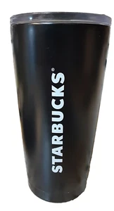 Vaso de café de viaje Starbucks negro de acero inoxidable con tapa taza de 20 OZ 2017 BONITO - Imagen 1 de 10