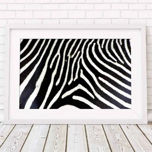 AFRICAN PATTERN - Zebra Poster Picture Print - Sizes A5 to A0 **FREE DELIVERY** - Picture 1 of 14