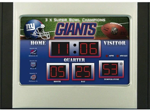 New York Giants Scoreboard Desk Clock Cover