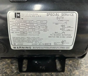 Emerson Special Service Duty Motor KS55JXAT-917 1/3HP 1725RPM 115V 6.3A - Picture 1 of 10