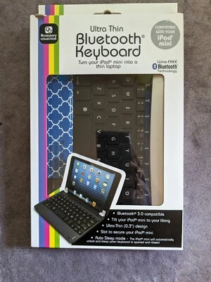 iPad Mini Keyboard Case with Wireless Bluetooth Keyboard Thin, Lightweight,Black - Image 1 of 2