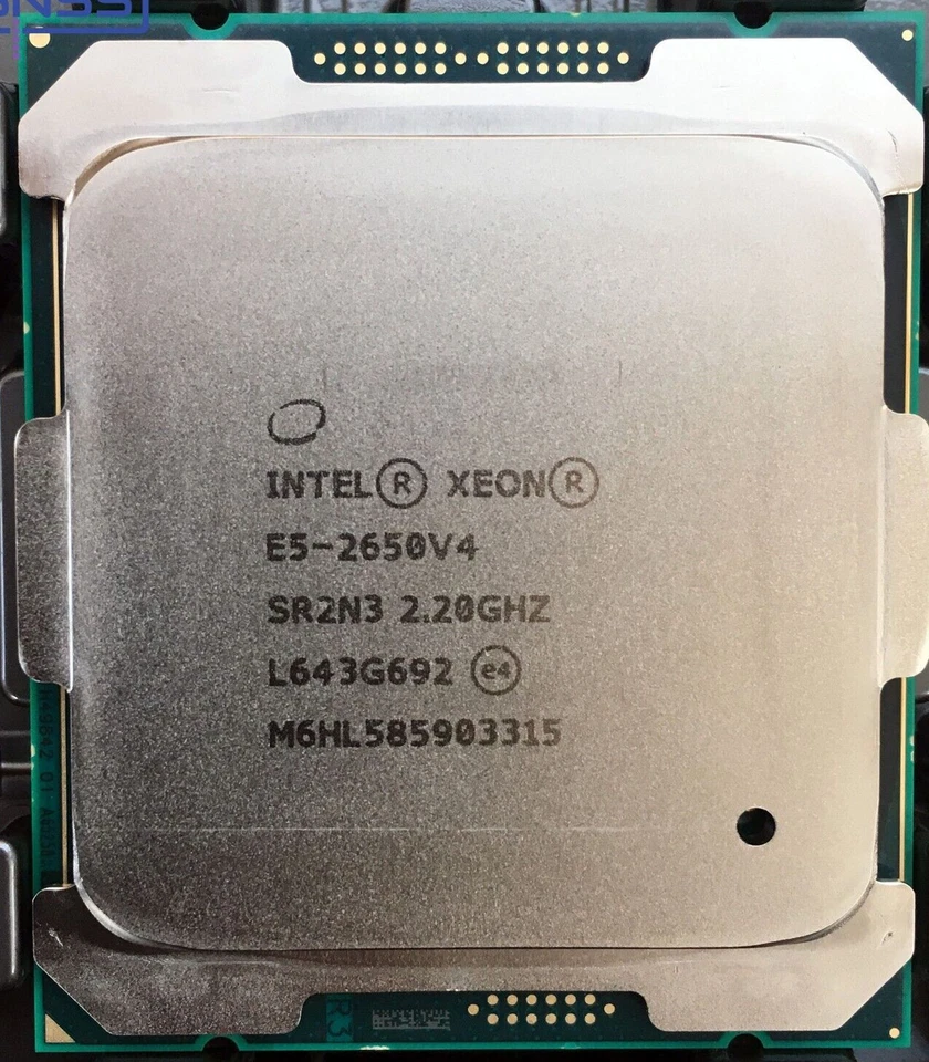 Intel Xeon E5-2650 V4 CPU processor SR2N3 LGA2011-3 2.20GHz 12-Cores 30MB 14nm - Image 1 of 1