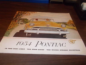 Pontiac 1954 gran catálogo de ventas de lujo de 22 páginas/¡Grandes ilustraciones!¡! - Imagen 1 de 5