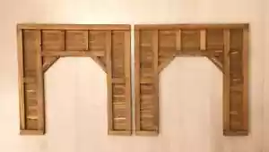 MrTrain O SCALE TUNNEL PORTALS - TIMBER FRAMED | Train Scenery | Set of 2 - Picture 1 of 6