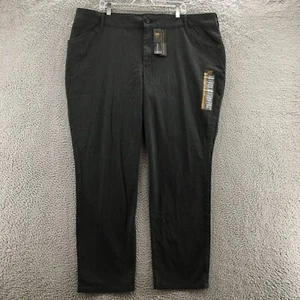 Lee Relaxed Fit Straight Leg Pants Womens 24W (actual 47x32) Gray High Rise NEW - Picture 1 of 23