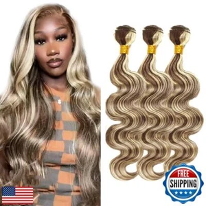 P4/613 Body Wave Bundles 26 28 30 Inch Peruvian Virgin Hair Two Tone Black Mi - Picture 1 of 5
