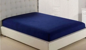 15" Deep Wall Comfort 1PC Fitted Sheet 1000TC Egyptian Cotton Solid Color USKing - Picture 1 of 19