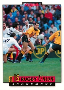1995 WALLABIES Rugby Union Card DAVID CAMPESE World Cup - Picture 1 of 2
