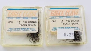 Ganchos para mosca húmeda con garra de águila vástago liso de bronce 080-BR-14-200 - Imagen 1 de 2