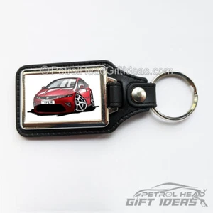 Llavero de cuero sintético con cabeza de gasolina regalo idea de dibujos animados para coche cívico tipo R FN2 - Imagen 1 de 6
