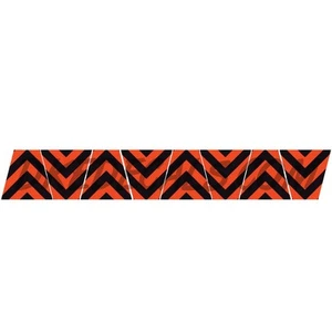FIREFIGHTER HELMET TETS 8 PACK TETRAHEDRONS FIRE HELMET - BLACK/ORANGE CHEVRON - Picture 1 of 3