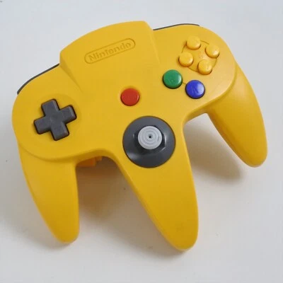 Nintendo 64 CONTROLLER Bros Yellow Controller Pad Official made in China - Image 1 of 3