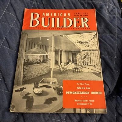American Builder Magazine May 1951 Complete With Blueprints - Image 1 of 4