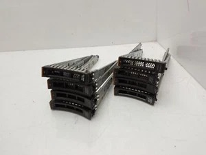 8x IBM Storewize 2.5" LFF SAS SATA HDD Hard Drive Caddy 45W8687 45W2107 - Afbeelding 1 van 5