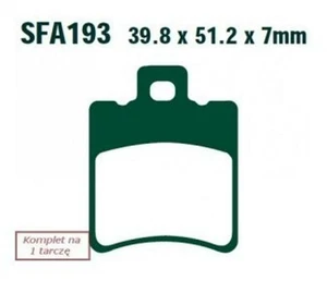 EBC Brakes SFA193HH Plaquettes de freins - Photo 1/7