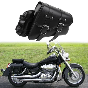 Motorcycle Right Side Swingarm Saddle Bag For Honda Shadow Spirit VT 750 1100 - Picture 1 of 14