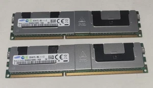 2 X Samsung 32GB (64GB) 4Rx4 PC3L-12800L ECC Registered Server M386B4G70BM0-YK00 - Picture 1 of 3