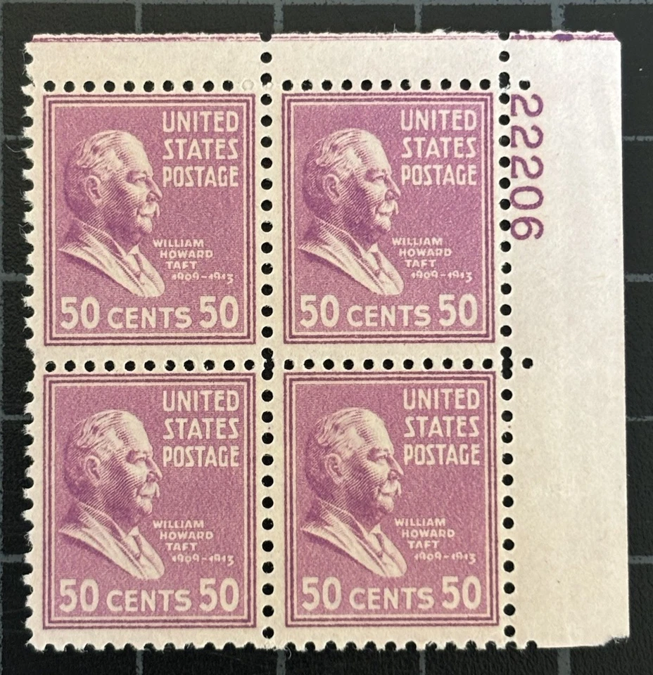 US Stamps-SC# 831 - 50 Cent - MNH - Plate Block Of 4 - Stock Photo - SCV $25.00 - Image 1 of 1