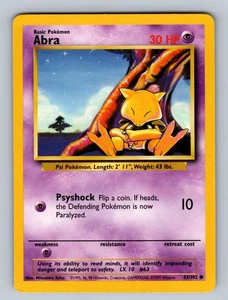 Abra 043/102 Common Base Set LP - NM Pokemon TCG - Picture 1 of 2