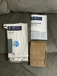 New Jobst Knee High Relief Compression Stocking, Beige - Size Large - Picture 1 of 7