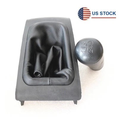 For 2005-2012 Toyota Tacoma 5 Speed Manual Gear Shift Knob w/ Shifter Boot Black Foto 1 de 4