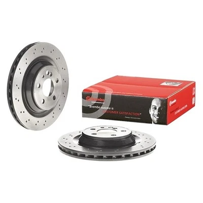 For Mercedes-Benz CL55 AMG 03-06 Brake Rotor UV Coated Series Drilled Vented Foto 1 de 4