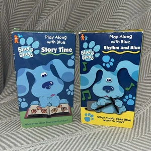 Blue’s Clues VHS Lot Play Along “Story Time” & “Rhythm & Blue” Orange Nick Jr - Bild 1 von 6