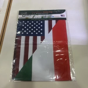 US-Italian Friendship Garden Flag which is a decorative Garden flag Size 18.5/13 - Picture 1 of 2