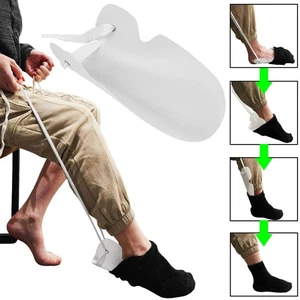 Sockenanzieher Strumpfanziehilfe Strumpfanzieher Anziehhilfe Socken Strümpfe - - Bild 1 von 9