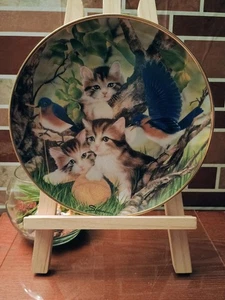 Franklin Mint Spinning a Yarn Craig Sprovach Kitten Cat Collectors Plate - Picture 1 of 2